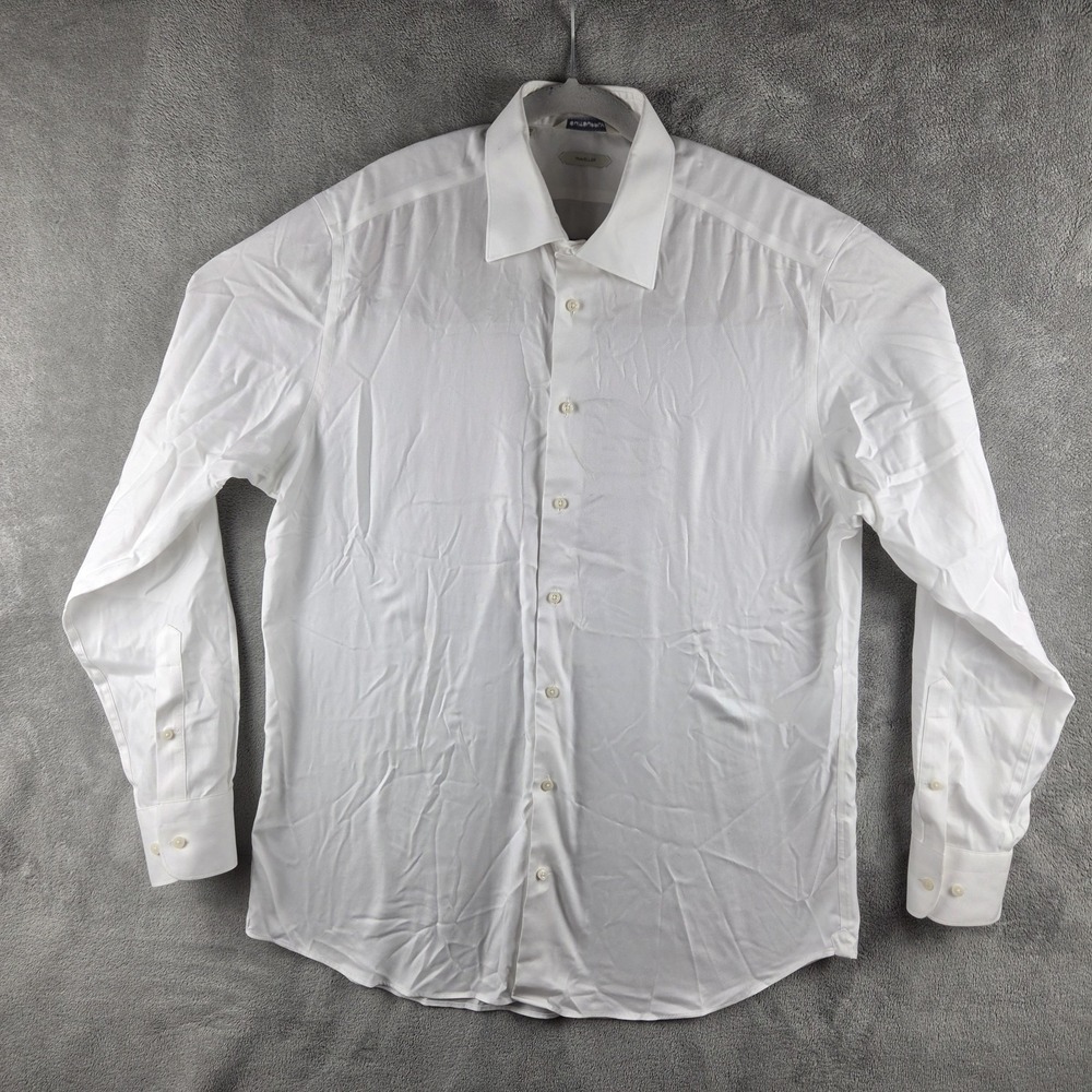 Suitsupply Mens Dress Oxford White Shirt Traveller Slim Fit Size‎ 17 43 Business